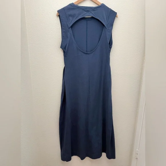 Free People Beach Simone Midi Dress Navy Small - Picture 6 of 9